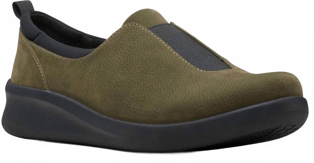 NEW CLARKS women's sillian 2.0 walk loafers in khaki